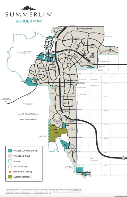 Summerlin Detail Neighborhood Maps